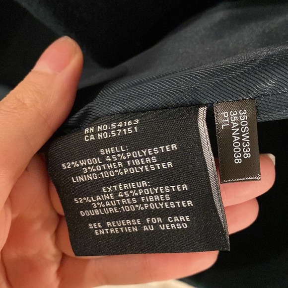 NWT Cole Haan Belted Wrap Coat Petroleum size 4 long - Picture 11 of 12